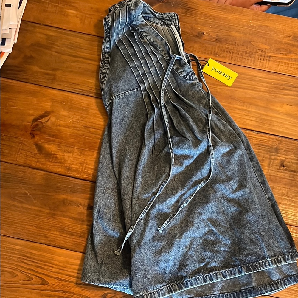 Denim romper
